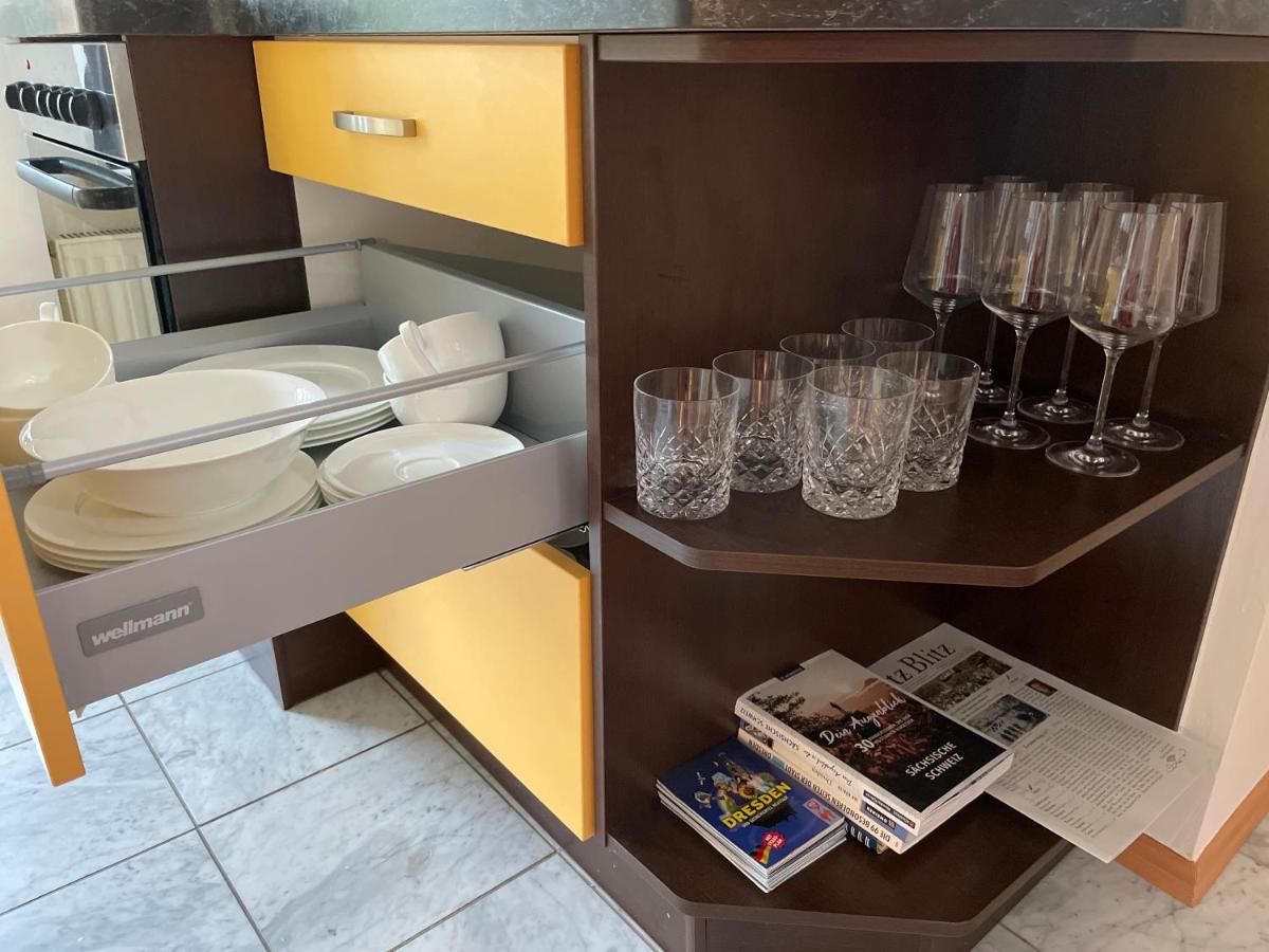 Apartamento Wohlfühlen / Parkplatz / bis 4 Personen / Küche Dresde Exterior foto